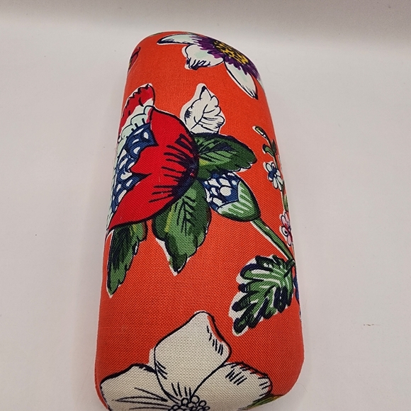 Vera Bradley Accessories - Vera Bradley Coral Floral Hard Shell Glasses Case Clamshell Red Orange